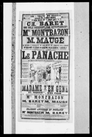Panache (Le) : comédie en trois actes. Tournée Ch. Baret. Auteur : Ed. Gondinet.