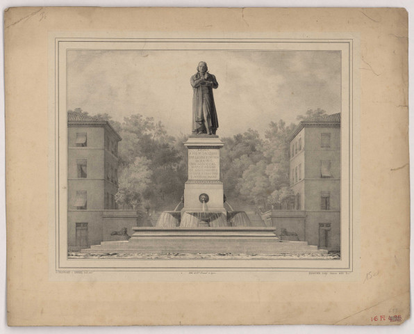 Antoine-Marie Chenavard, René Dardel, Denis Foyatier. Monument à Jacquard.
