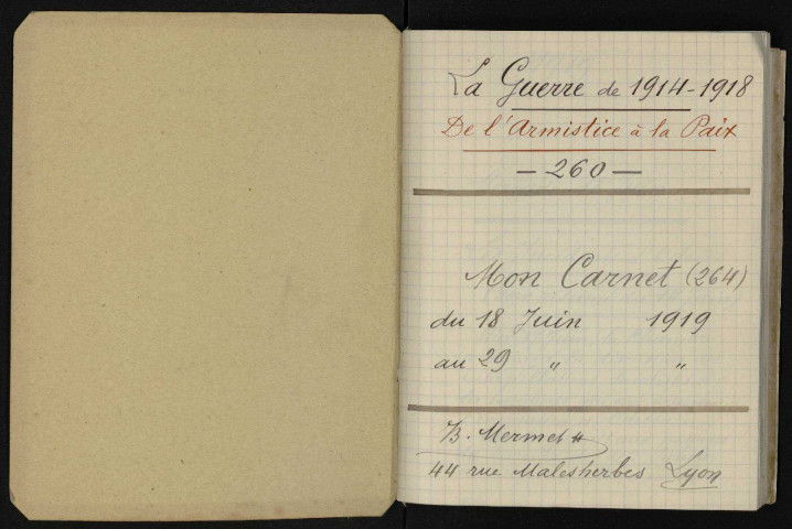 Carnet n°260.