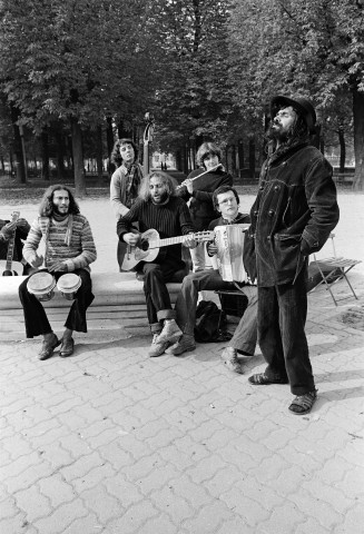 Le Bihan et son orchestre place Bellecour.