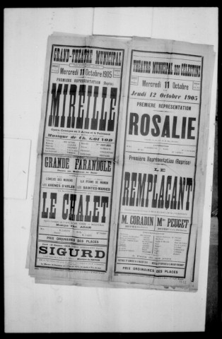 Remplacant (Le) : comédie-vaudeville en trois actes. Auteurs : W. Busnach, A. Duval et M. Hennequin. (Théâtre des Célestins).