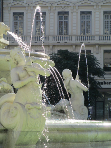 Place des Jacobins, fontaine, détail.