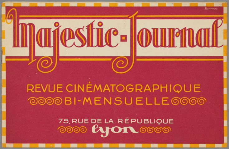 Cinéma de Lyon dans les années 1925-1930.