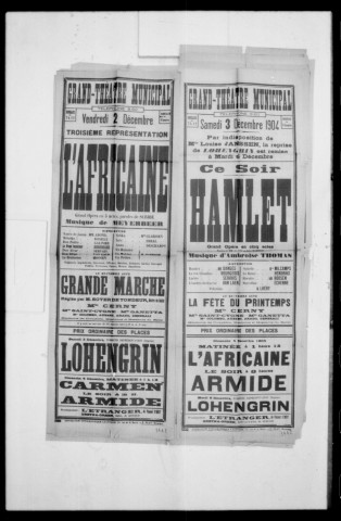 Africaine (L') : grand opéra en cinq actes. Compositeur : Giacomo Meyerbeer. Auteur du livret : Eugène Scribe.