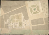 Plan général et détaillé des jardins, bâtiments, églises des Célestins.