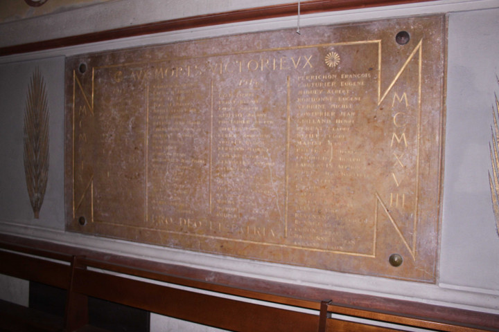 Plaque mémoriale.