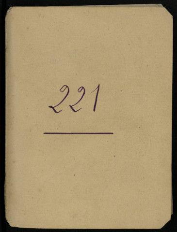Carnet n°221.