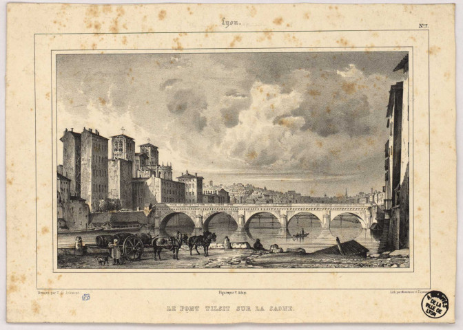 Le pont Tilsitt sur la Saône.