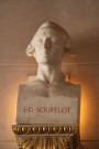 Palais Saint-Pierre, buste de Jacques-Germain Soufflot.