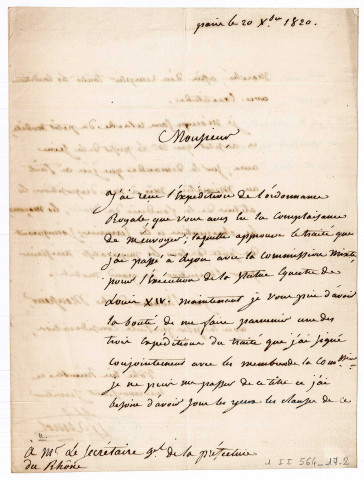 Dossier au nom de François Frédéric Lemot.