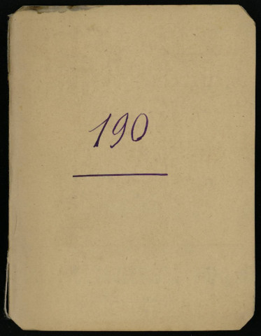 Carnet n°190.
