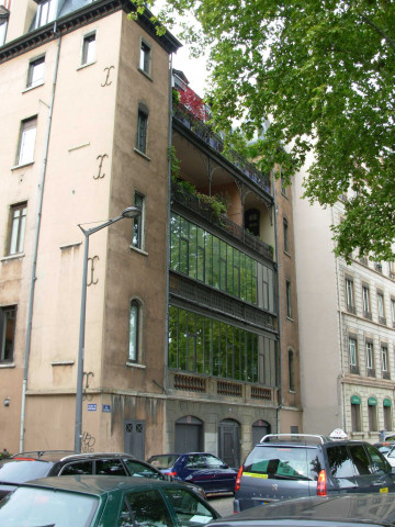 24 quai Fulchiron, vue de la façade.