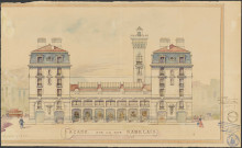Façade sur la rue Rabelais.