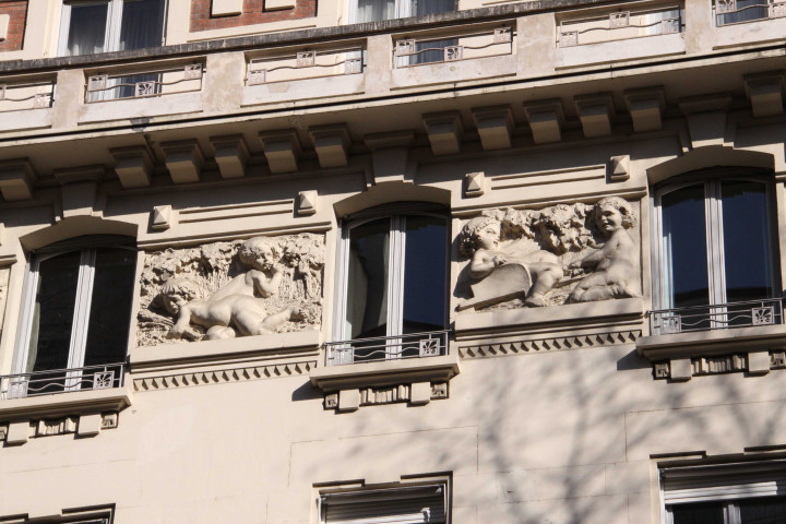Détail de la façade.