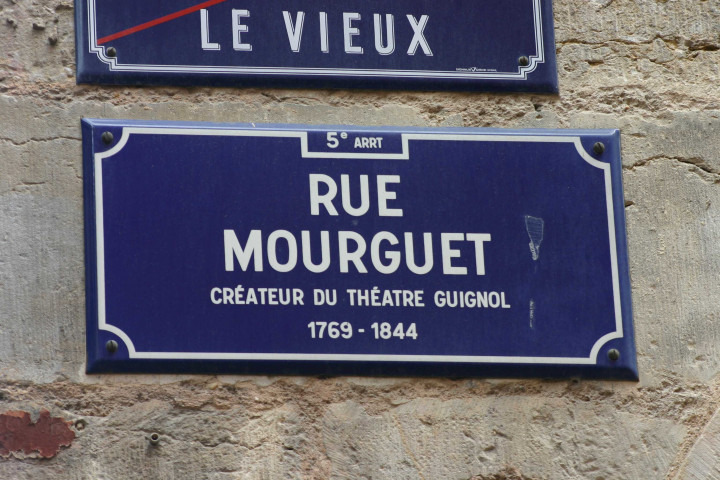 Plaque de rue.