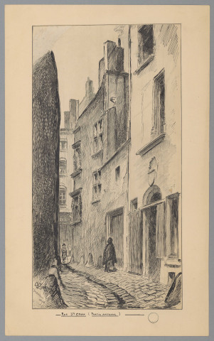 La place Saint-Jean et ses alentours : rue Sainte-Croix (partie ancienne).