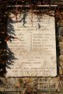 Plaque en mémoire des victimes des guerres 1914-1918 et 1939-1945.