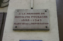 78 rue de la Charité, plaque en mémoire de Hippolyte Pouzache.