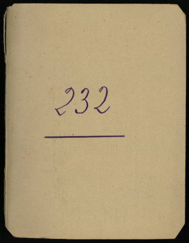 Carnet n°232.