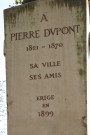 Jardin des Chartreux, monument Pierre-Dupont.