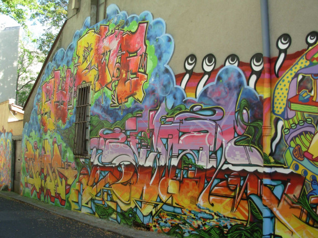 Fresque de Graffitis.