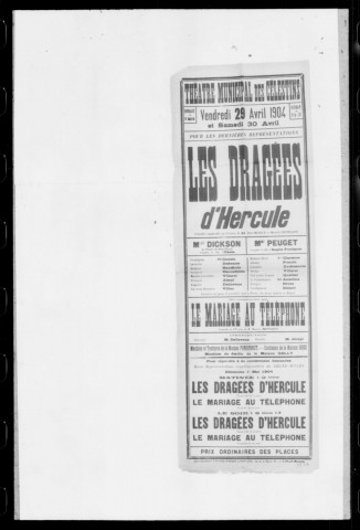 Mariage au téléphone (Le) : comédie en un acte. Auteur : Maurice Hennequin.