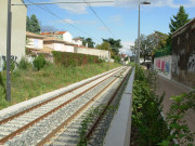 Ligne de tramway T3, au niveau de la rue Feuillat.