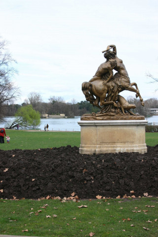 Statue Centauresse et Faune.