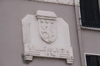 88 route de Vienne vers la rue Auguste-Chollat, plaque "Ville de Lyon 1931".