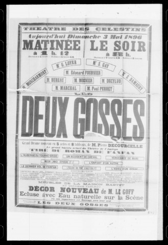 Deux gosses (Les) : grand drame nouveau en cinq actes et huit tableaux. Auteur : Pierre Decourcelle.