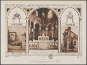 Souvenir du centenaire de l'église Saint-Pierre-aux-Liens à Lyon-Vaise.