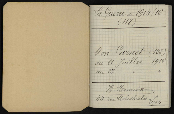 Carnet n°118.