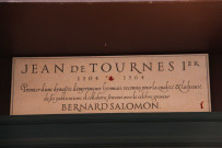 7 rue Jean-de-Tournes, plaque de l'imprimeur Jean de Tournes.