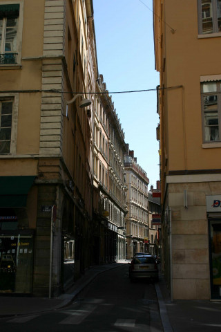 Rue de la Poulaillerie, au niveau de la rue de Brest.