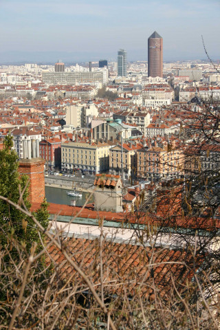 Vue prise depuis l'hôpital de l'Antiquaille.