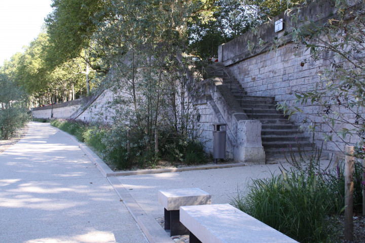 Vers le Pont Koenig, les berges de la Saône.
