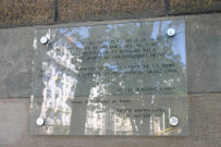 Plaque commémorative.
