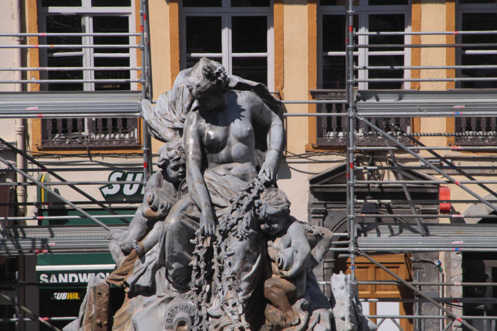 Fontaine Bartholdi, travaux.