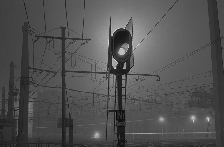 Un sémaphore de la gare de Perrache.