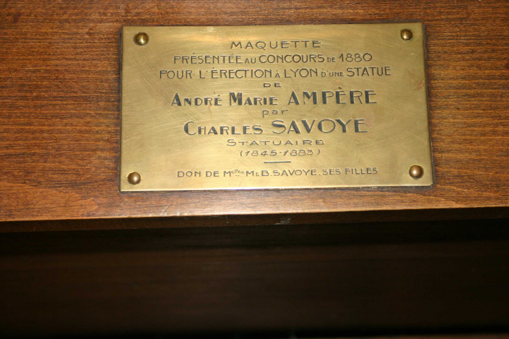 Musée Ampère, plaque de maquette.