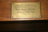 Musée Ampère, plaque de maquette.