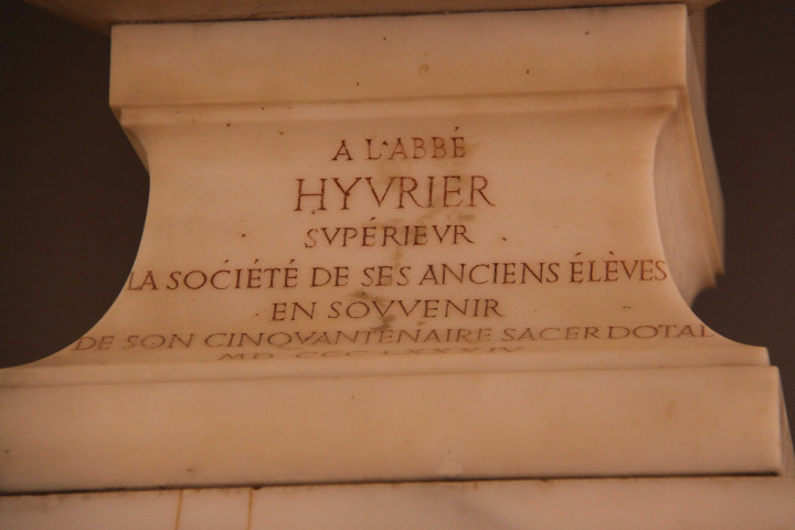 Chartreux, buste de l'abbé Hyvrier.