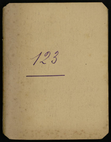 Carnet n°123.