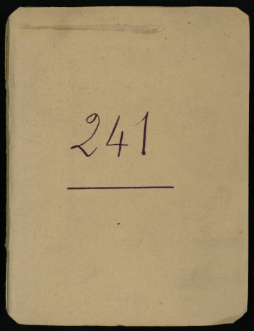 Carnet n°241.