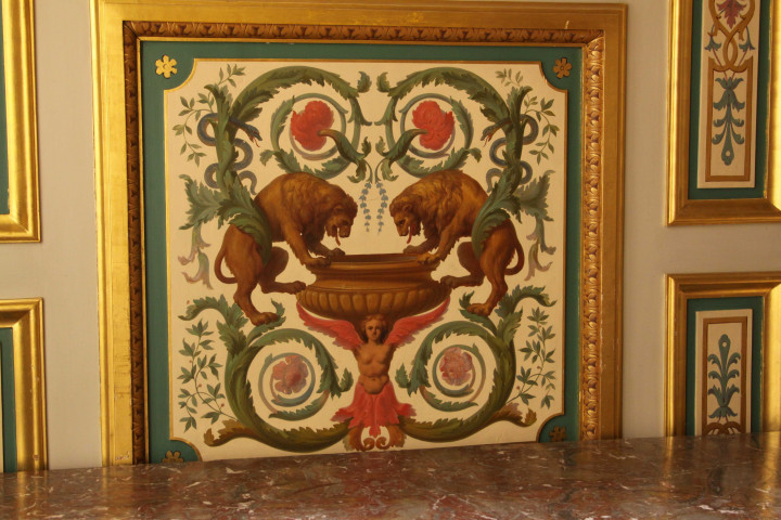 Hôtel-de-Ville, salon du Consulat, décoration murale.