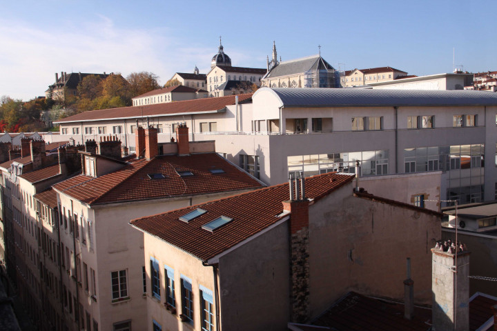 Vue sur la rue Prunelle depuis la Maison Brunet ou des 365 fenêtres.