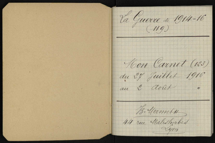 Carnet n°119.