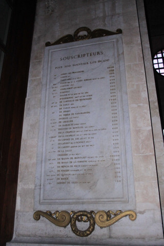 Grand-Dôme, plaque de souscripteurs, sommet et croix.