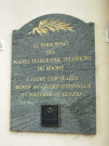 18 quai Gailleton, Grande Poste, plaque en mémoire du personnel mort pendant la guerre.