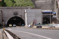 Sortie du tunnel de la Croix-Rousse, coté Rhône.